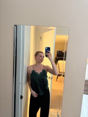 Cami NYC Green Leopard Print Women's Top